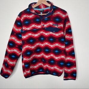 Patagonia Synchilla Red Wild Desert Pullover small